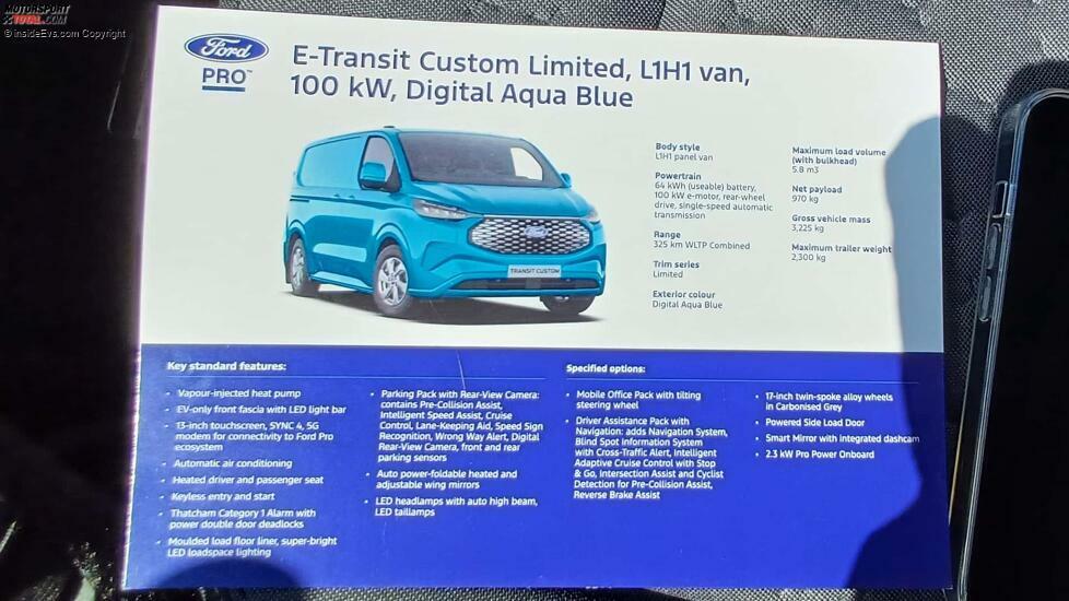 Ford E-Transit Custom (2024): Die gefahrene 100-kW-Version
