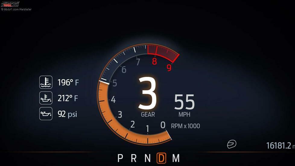 Innenausstattung des Ford Mustang GTD