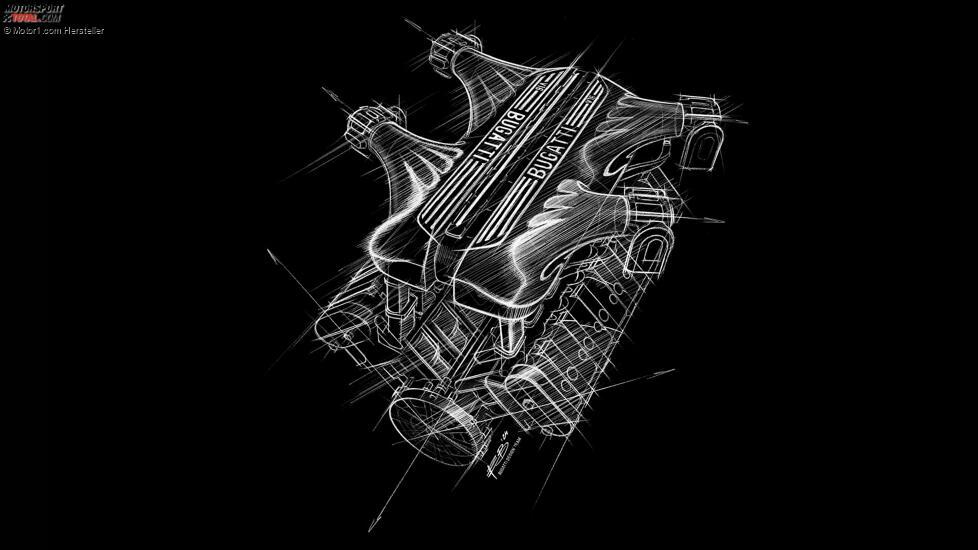 Bugatti Tourbillon-Skizze