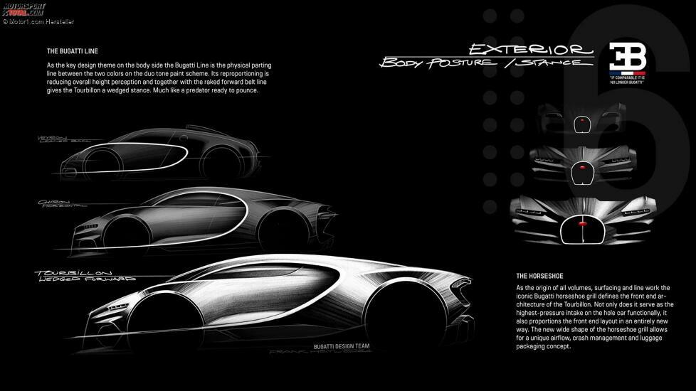 Bugatti Tourbillon-Skizze