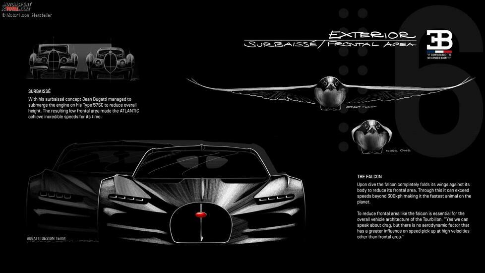 Bugatti Tourbillon-Skizze