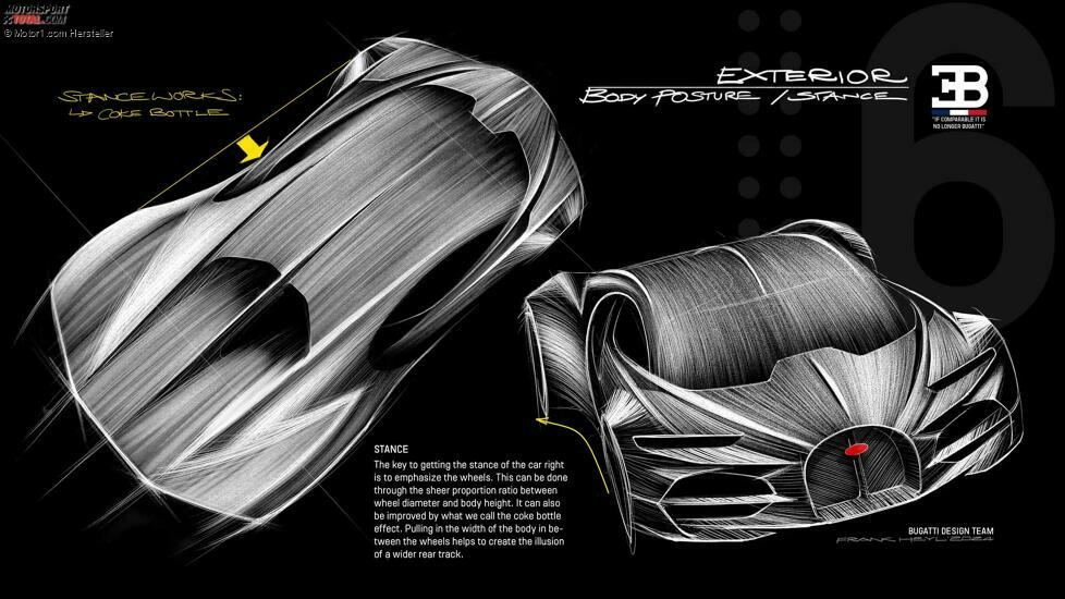 Bugatti Tourbillon-Skizze