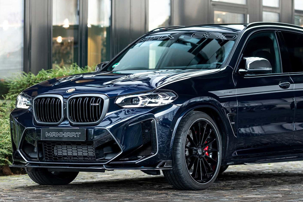 Veredler Manhart tunt den BMW X3 M auf 650 PS und verpasst ihm auch eine noch aggressivere Optik: Resultat ist der Manhart MHX3 650