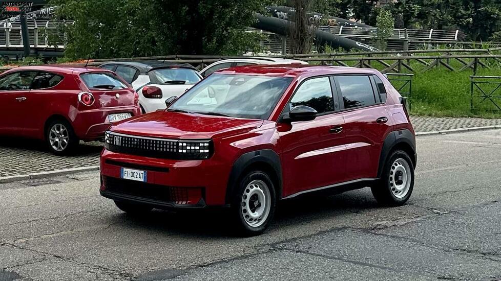 Fiat Grande Panda Red als Prototyp erwischt