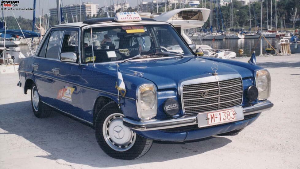 Der Mercedes-Benz 240 D des griechischen Taxifahrers Gregorios Sachinidis mit einer Laufleistung von 4,6 Millionen Kilometer.