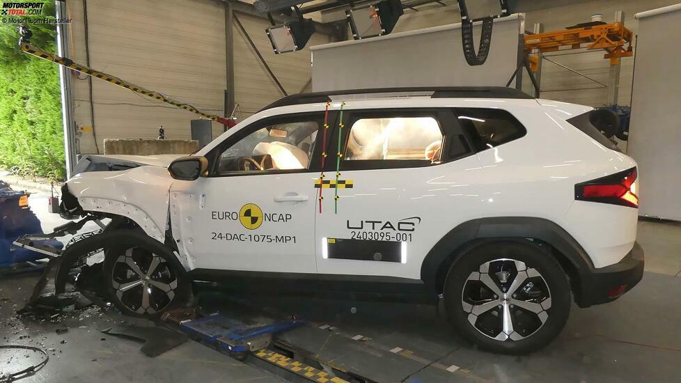 Neuer Dacia Duster im EuroNCAP-Crashtest (Juli 2024)