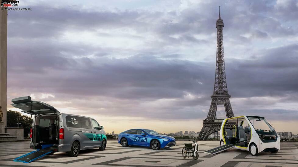 Toyota-Flotte für die Olympischen Sommerspiele 2024 in Paris
