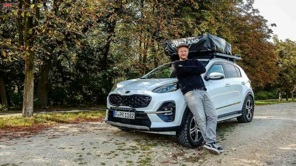 Kia Sportage mit Dachzelt im Test