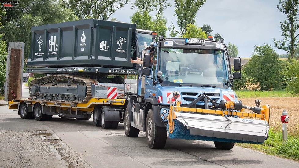 Unimog trifft Raupe: Erfolgreiches Entwicklungsprojekt für Wasserstoff-Verbrennungsmotor