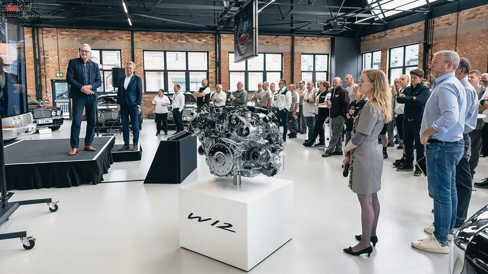 Der letzte Bentley W12-Motor wird in Crewe von Hand gebaut