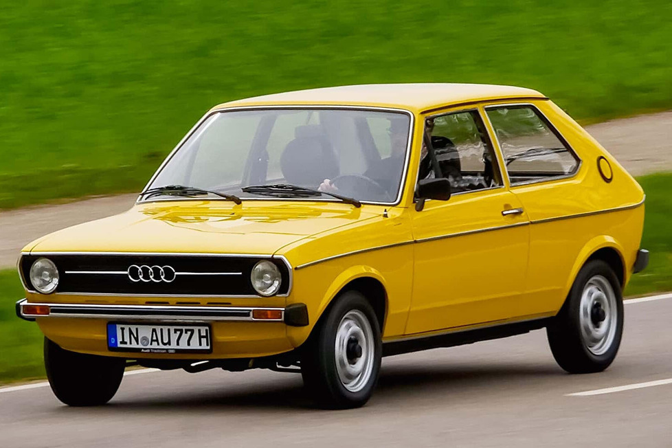 Vor 50 Jahren brachte Audi den 50 auf den Markt, nur ein Jahr später machte ihn VW zum Polo: Wir waren mit dem kleinen Audi unterwegs