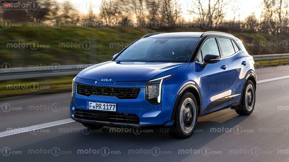 Nuova Kia Sportage (2024), il render di Motor1.com