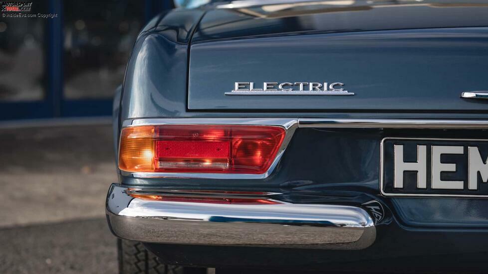 Everrati/Hemmels Mercedes SL (Elektroumbau): Electric-Schriftzug am Heck