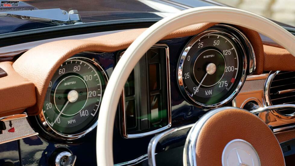 Everrati/Hemmels Mercedes SL (Elektroumbau): Das Cockpit