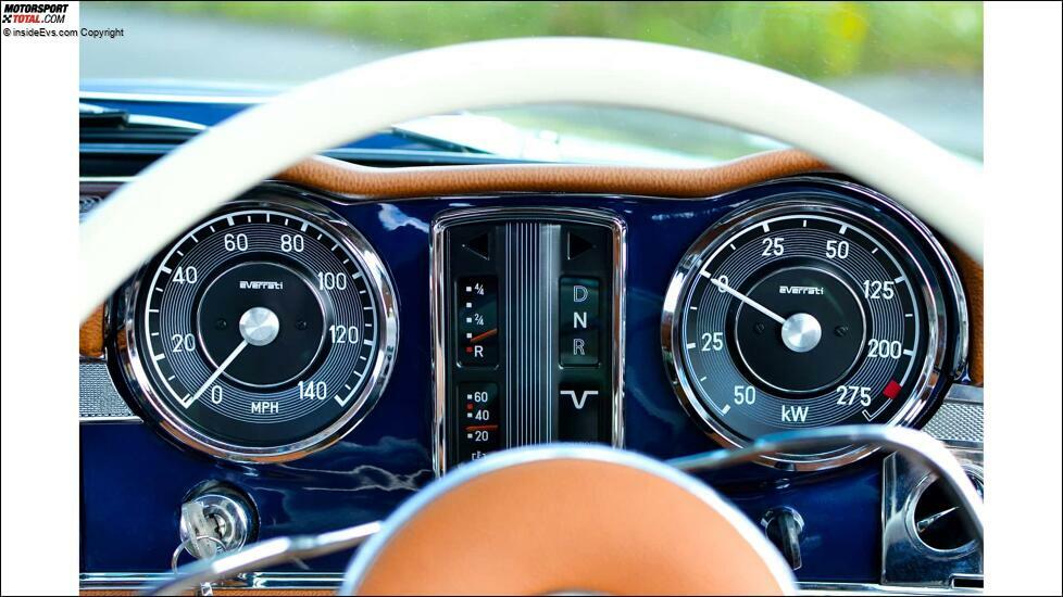 Everrati/Hemmels Mercedes SL (Elektroumbau): Das Cockpit