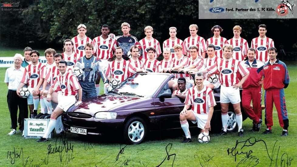 1. FC Köln 1995 mit Ford Escort Cabriolet