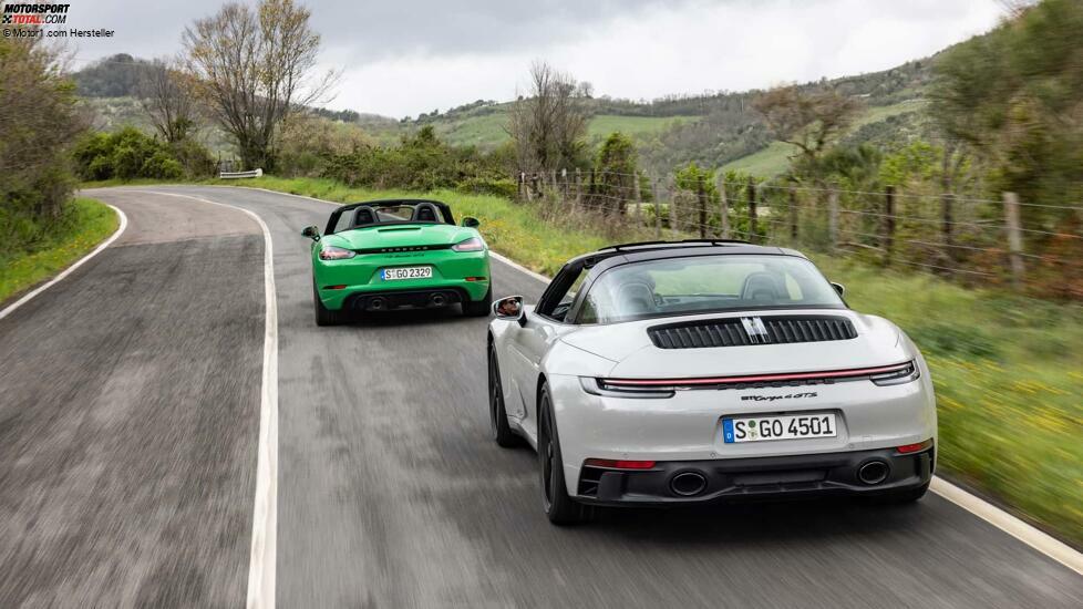 Porsche 718 Boxster und 911 Carrera Targa