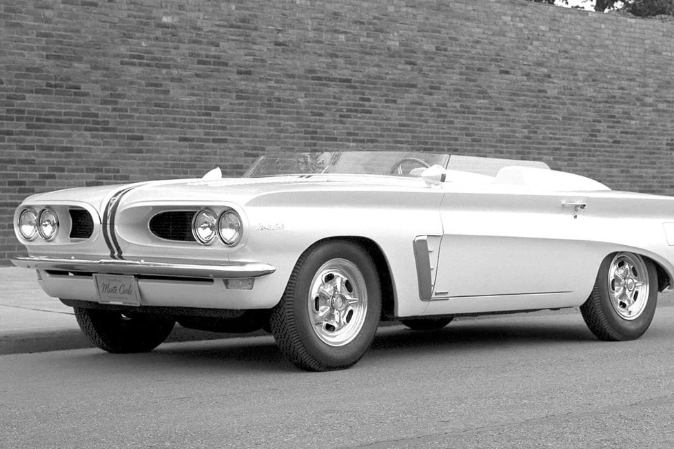 Der Pontiac Tempest Monte Carlo Concept wurde 1962 der Öffentlichkeit vorgestellt und nach dem Vorbild zeitgenössischer europäischer Autos entworfen