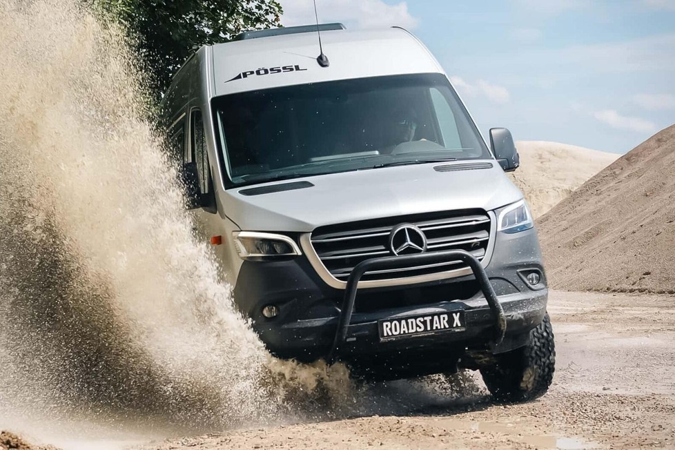 Geländetauglicher Mercedes-Sprinter-Camper mit Allradantrieb für unter 100.000 Euro