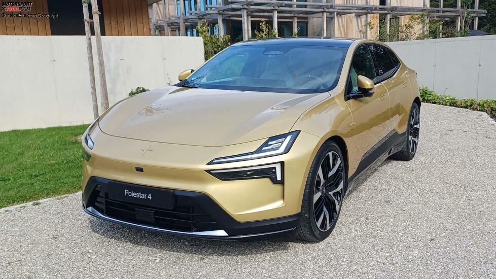 Polestar 4 in der Lackierung 'Gold': Das Exterieur
