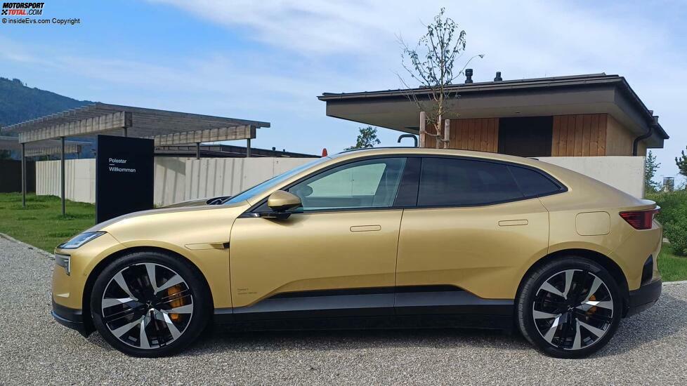 Polestar 4 in der Lackierung 'Gold': Das Exterieur