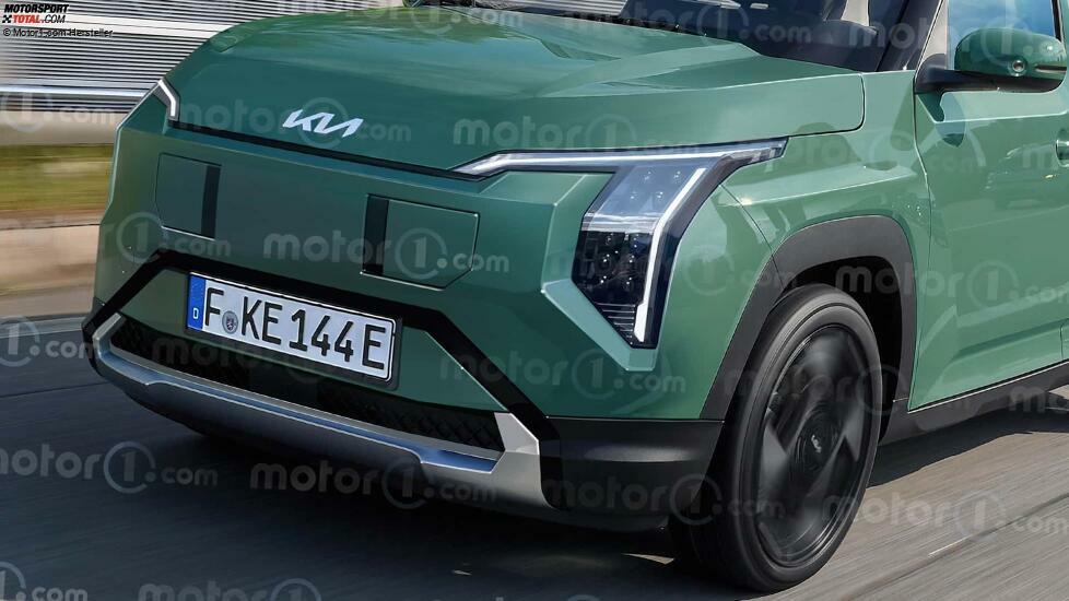 Kia EV2 (2026), Renderingaufnahme von Motor1