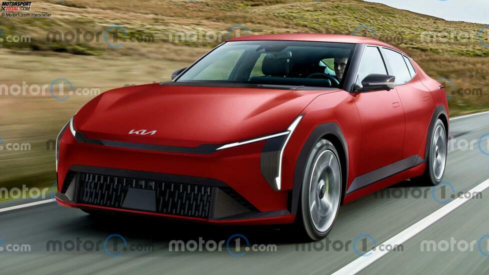 2026 Kia EV8//Stinger-Rendering von Motor1.com