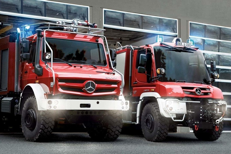 Mercedes zeigt diverse Neuheiten im Bereich Feuerwehr auf der Fachmesse FIREmobil, darunter ein Spezialfahrzeug für Waldbrände