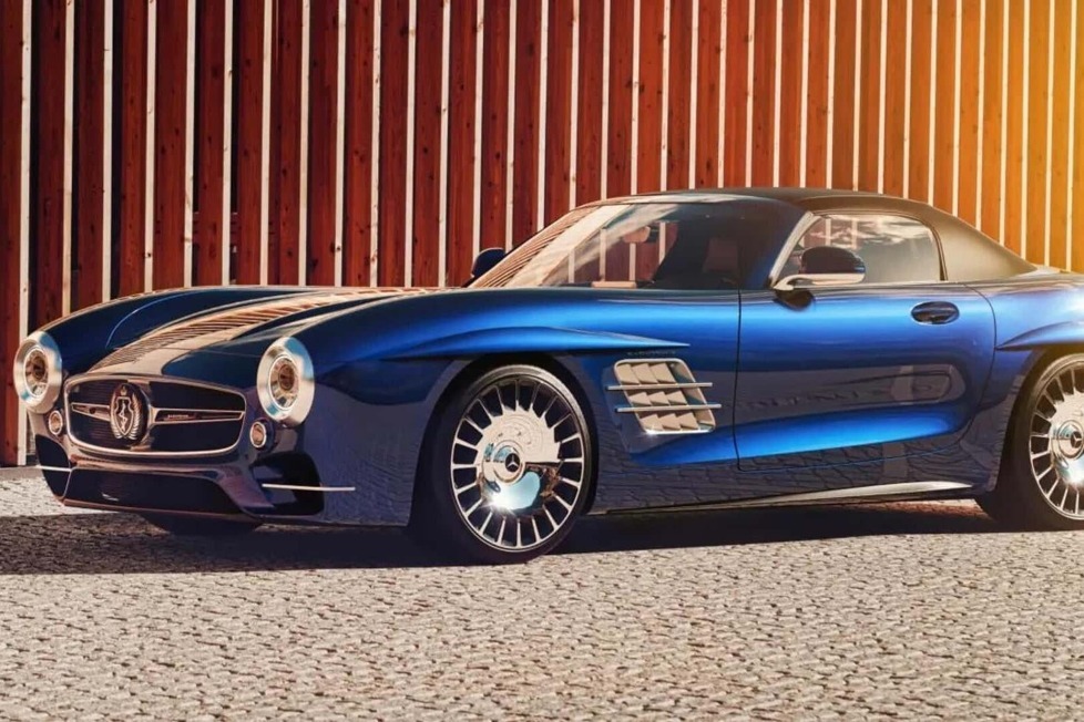 Dieser Mercedes-AMG SL wurde von Saoutchik als Hommage an den Flügeltürer entworfen, aber er erweist dem ikonischen Sportwagen einen Bärendienst