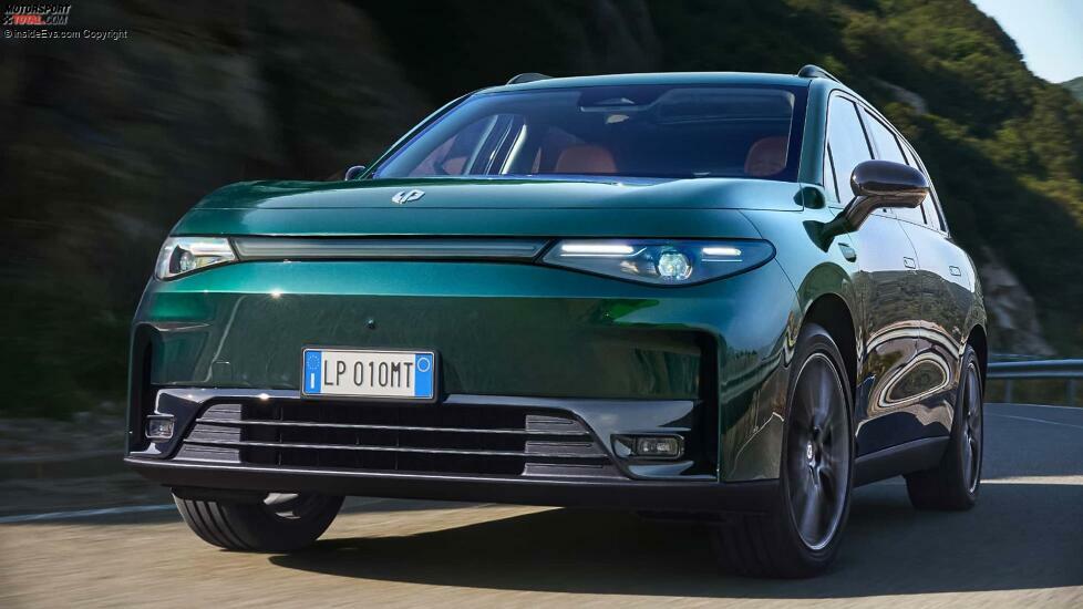 Leapmotor C10 (2024): Das Exterieur, hier mit dunkelgrüner Lackierung