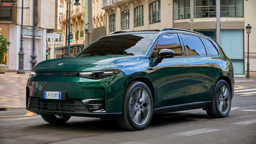 Leapmotor C10 (2024): Das Exterieur, hier mit dunkelgrüner Lackierung