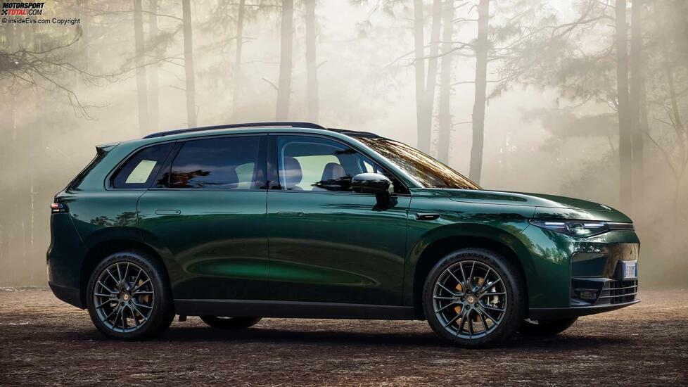 Leapmotor C10 (2024): Das Exterieur, hier mit dunkelgrüner Lackierung