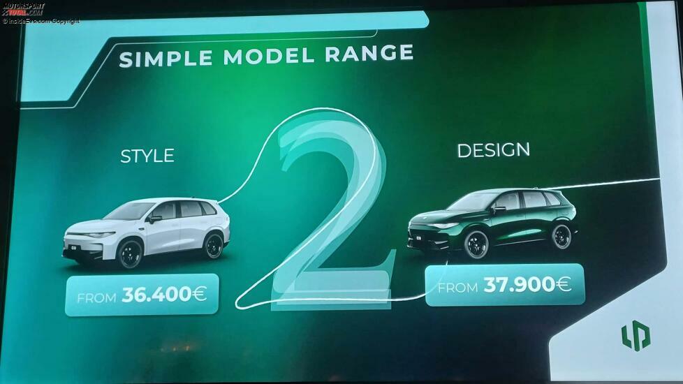 Leapmotor C10 (2024): Es gibt zwei Ausstattungen, die Preise beginnen bei 36.400 Euro