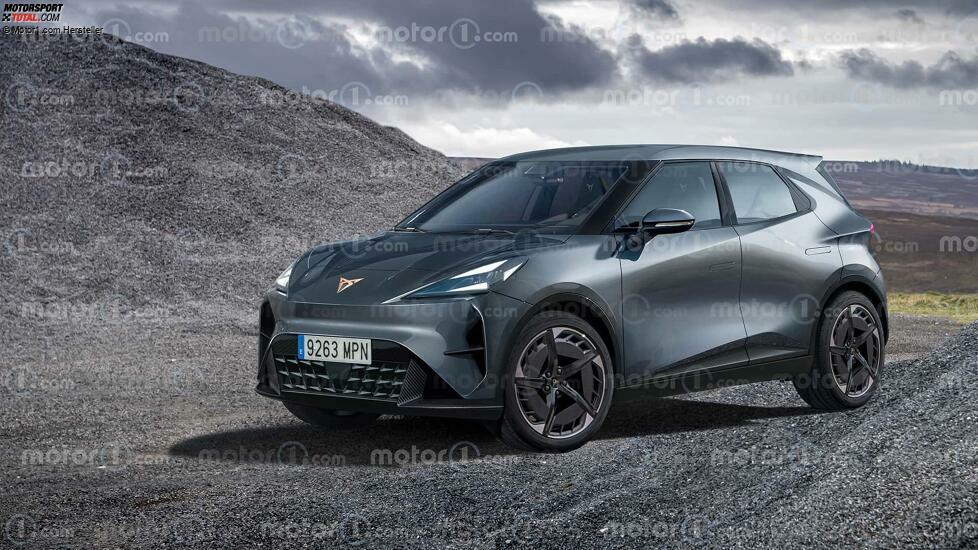 Cupra Raval (2025) im Rendering von Motor1.com