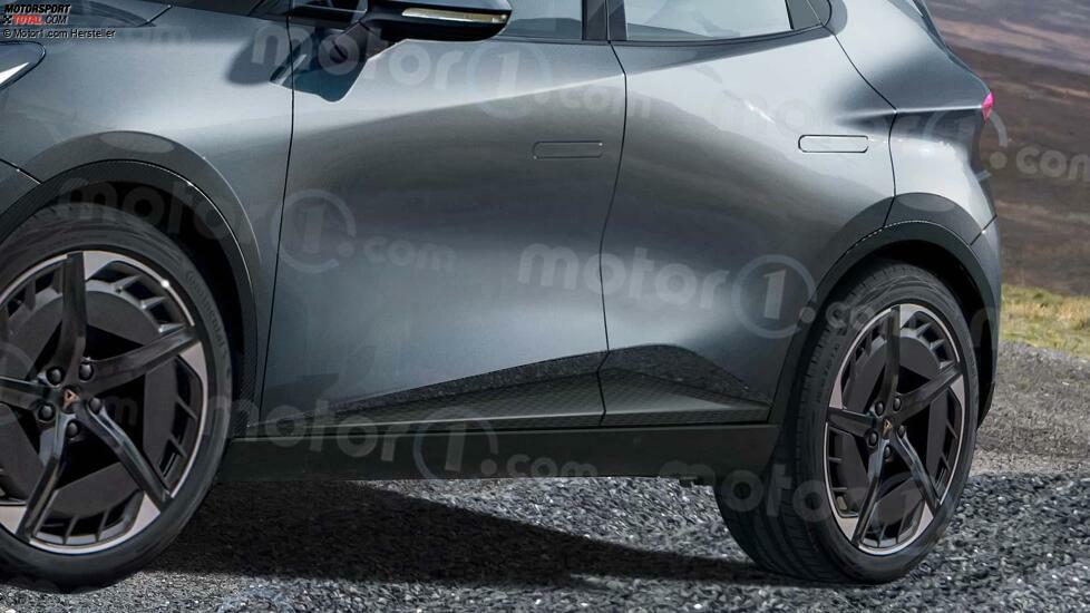 Cupra Raval (2025) im Rendering von Motor1.com