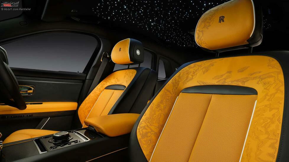 Innenausstattung des Rolls-Royce Ghost Serie II, schwarz, 2025