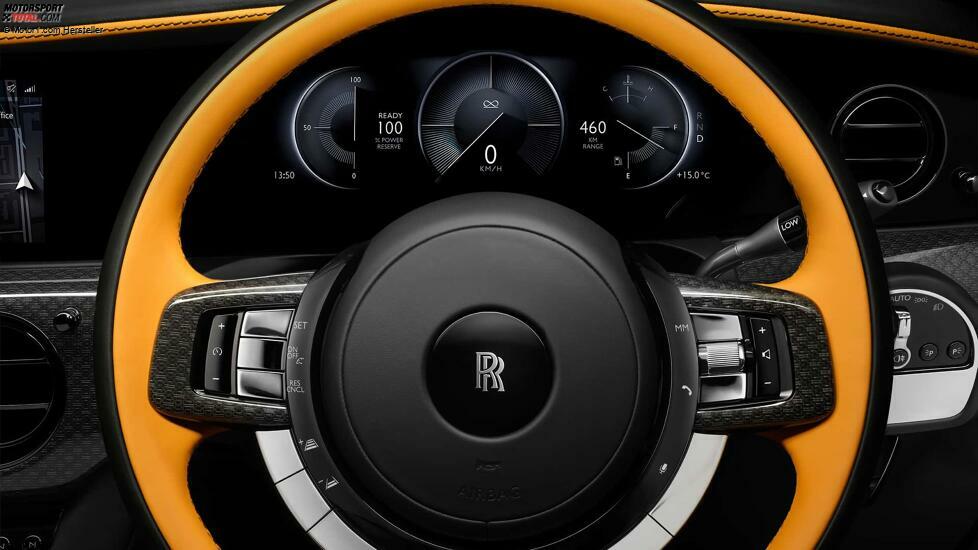 Innenausstattung des Rolls-Royce Ghost Serie II, schwarz, 2025