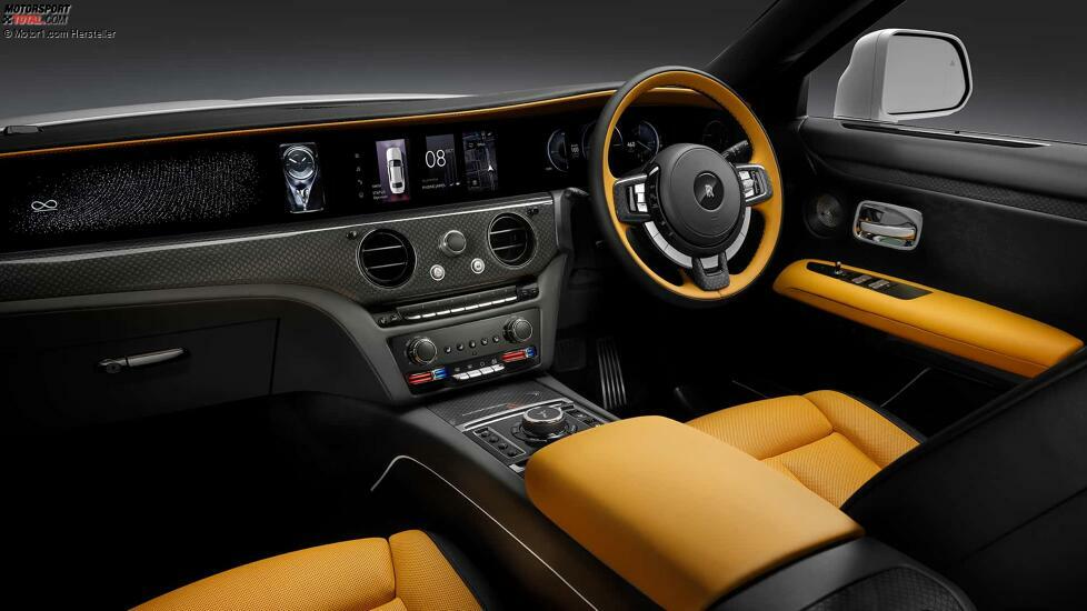 Innenausstattung des Rolls-Royce Ghost Serie II, schwarz, 2025