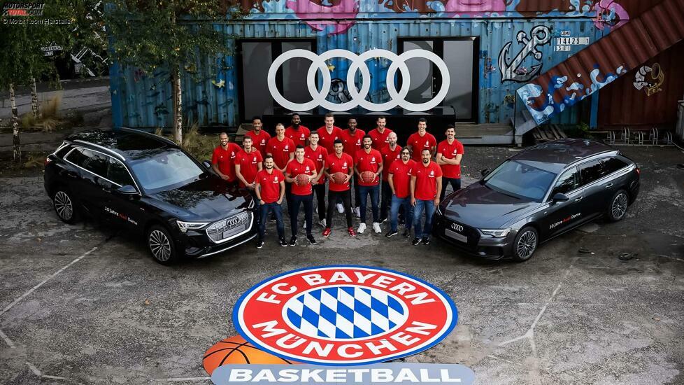 Audi Fahrzeugübergabe für Basketballer des FC Bayern München 2023