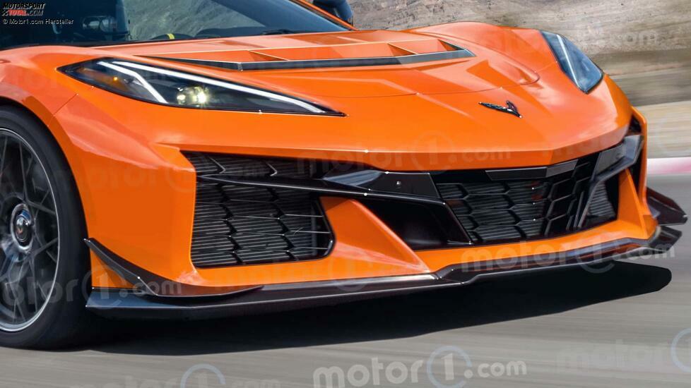 Chevrolet Corvette Zora (2025) im Rendering von Motor1.com