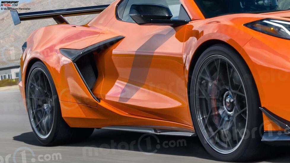 Chevrolet Corvette Zora (2025) im Rendering von Motor1.com