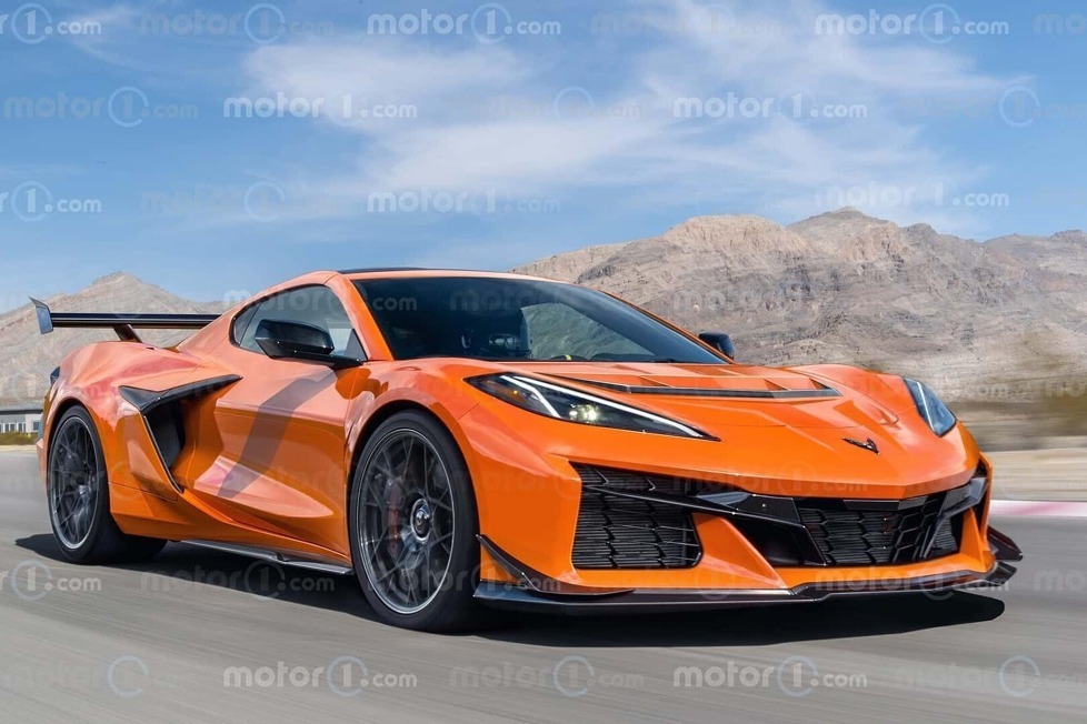 Im September noch getarnt auf der Nordschleife, jetzt in unserem Rendering; So könnte die stärkste Corvette aussehen, die Chevrolet Corvette Zora