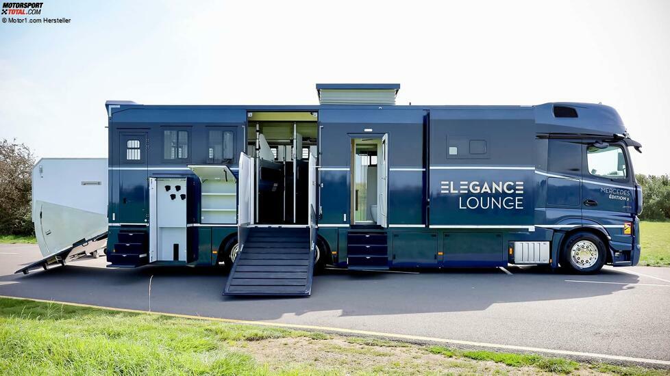 Mercedes-Benz Actros als Pferdetransporter mit Élégance Lounge von Théault