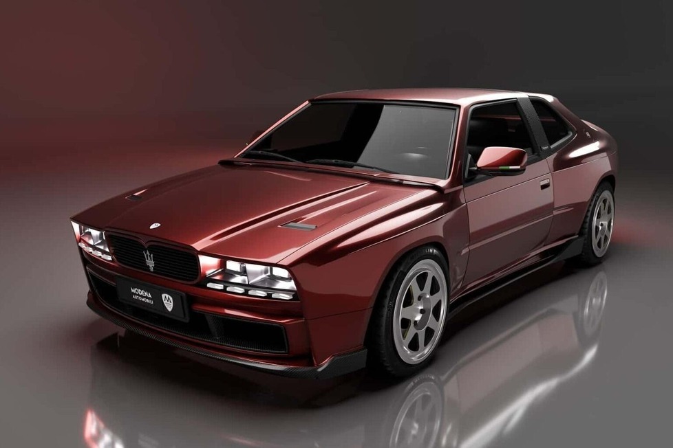 Dies ist ein Maserati Biturbo Shamal Restomod von Modena Automobili, einer neuen italienischen Firma, die eine modifizierte Version des Biturbo anbietet