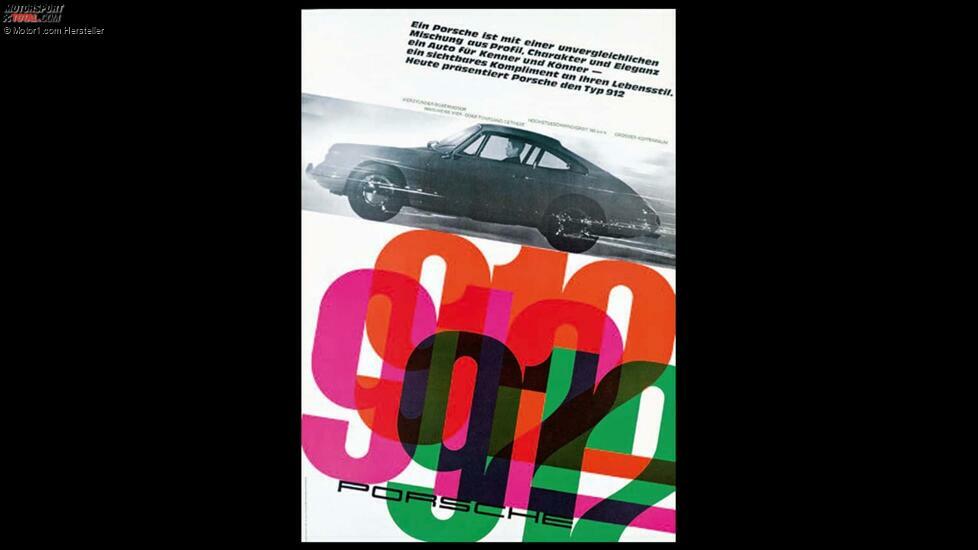 Werbeplakat für den Porsche 912 aus dem Jahr 1965