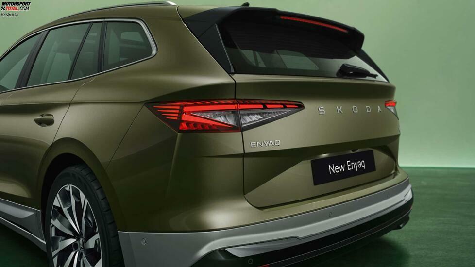 Skoda Enyaq(2025) in Olibo Green: Exterieur-Detail