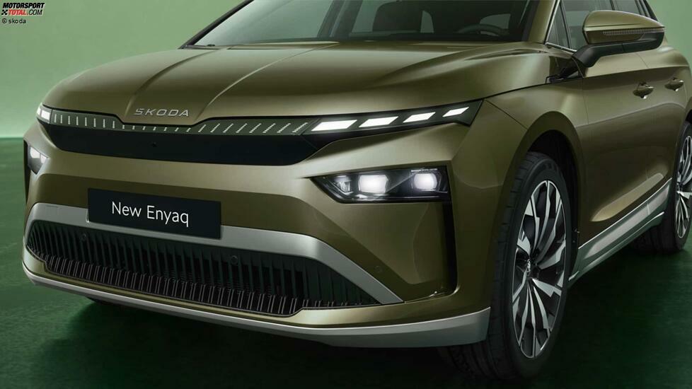 Skoda Enyaq(2025) in Olibo Green: Das Exterieur