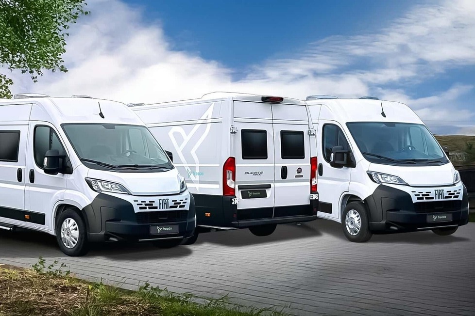 Freedo RV, neue Tochtermarke von Affinity, stellt auf der CMT 2025 drei innovative Campervans vor: RV 541, RV 599 und RV 636 mit ungewöhnlichen Grundrissen