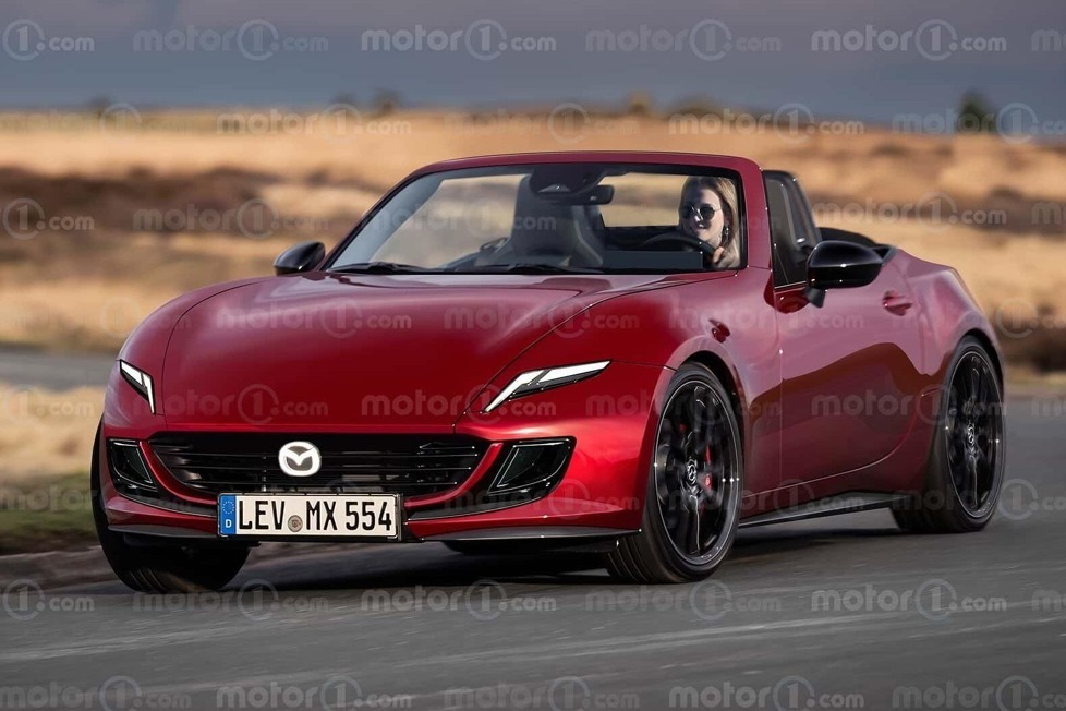 Die nächste Generation des Mazda MX-5 (NE) wird im Jahr 2026 mit einem elektrifizierten Antriebsstrang und einigen neuen Designmerkmalen debütieren