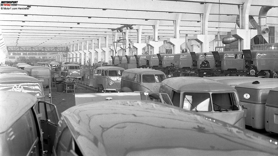 VW Transporter Produktion in Wolfsburg (1950)